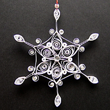 snowflake with beads