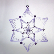 Purple quilled star