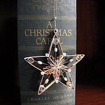 quilled star with suspended beads