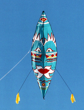 appliqued mask kite